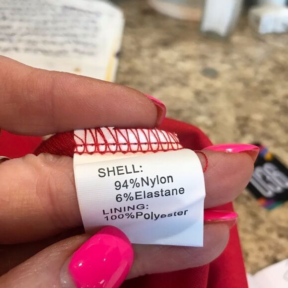 Dress tells size 2 XL red sleeveless flare dress - Picture 5 of 9